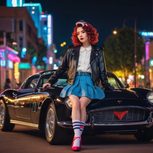 girl and car,retro woman,retro girl,dodge la femme,retro women,maserati 6cm,car model,karmann gia,photo session at night,girl in car,corvette,pony car,retro car,city car,drive,transistor,miata,auto show zagreb 2018,volvo amazon,rockabella,Illustration,Vector,Vector 03