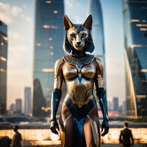 symetra,nova,cosplay image,huntress,catwoman,panther,grey fox,cosplayer,cat warrior,bodypaint,rocket raccoon,mara,canis panther,pharaoh hound,mammal,cosplay,pharaoh,fennec,sphynx,puma,Photography,General,Cinematic