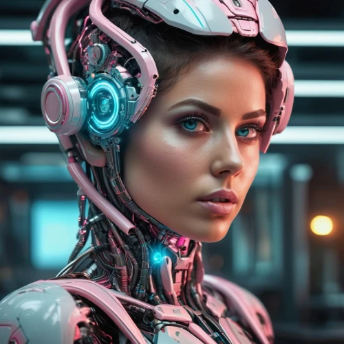 cyborg,cyberpunk,ai,scifi,cybernetics,valerian,futuristic,symetra,sci fi,headset,sci - fi,sci-fi,pink vector,cyber,wireless headset,echo,women in technology,headset profile,wearables,robotic,Photography,General,Sci-Fi