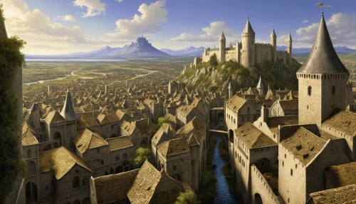 knight village,medieval town,fantasy city,fantasy landscape,fantasy picture,hamelin,fantasy world,hogwarts,medieval,medieval architecture,castle of the corvin,aurora village,heroic fantasy,ancient city,knight's castle,castleguard,escher village,new castle,middle ages,castelul peles,Art,Classical Oil Painting,Classical Oil Painting 07