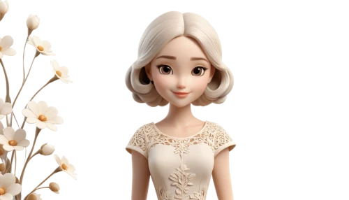 bridal clothing,white rose snow queen,clay animation,dressmaker,bridal dress,dress doll,princess sofia,agnes,white winter dress,snow white,bridal accessory,doll dress,the snow queen,wedding gown,princess anna,wedding dress,wedding dresses,animated cartoon,vintage doll,suit of the snow maiden,Unique,3D,3D Character