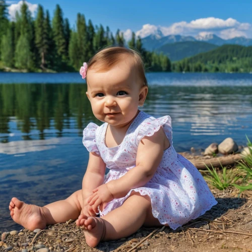 cute baby,diabetes in infant,infant baptism,baby frame,child portrait,little girl in pink dress,baby & toddler clothing,mountainlake,relaxed young girl,girl on the river,baby float,baby crawling,background view nature,perched on a log,beautiful lake,newborn photo shoot,girl sitting,baby safety,mountain lake,photos of children