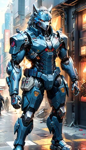war machine,mech,armored animal,rocket raccoon,mecha,steel man,armored,bolt-004,robot combat,dreadnought,megatron,military robot,cyborg,minibot,cybernetics,transformer,brute,bot,enforcer,blue tiger,Anime,Anime,General
