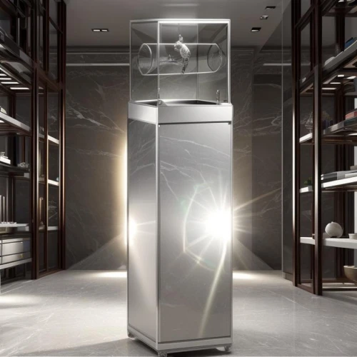 refrigerator,metal cabinet,wine cooler,under-cabinet lighting,fridge,vitrine,pantry,kitchen shop,interactive kiosk,storage cabinet,laboratory oven,ice cream maker,stainless steel,chiffonier,shoe cabinet,icemaker,china cabinet,cupboard,armoire,air purifier