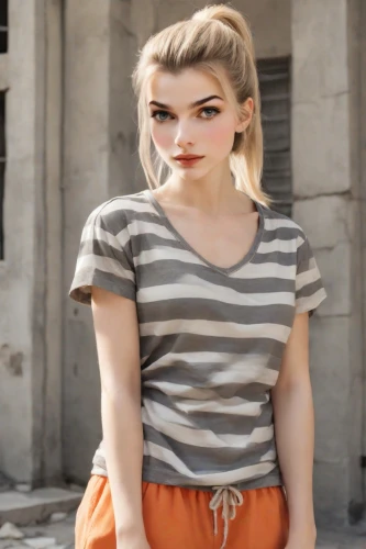 striped background,young model istanbul,horizontal stripes,girl in t-shirt,concrete background,menswear for women,vintage girl,clementine,pin stripe,beautiful young woman,female model,lycia,stripes,dahlia white-green,striped,cotton top,polo shirt,pretty young woman,mime,fashionable girl,Photography,Natural