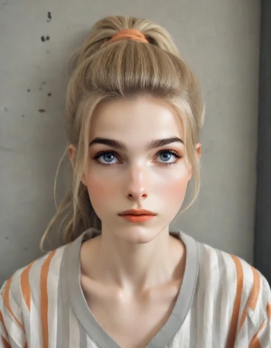 realdoll,doll's facial features,female doll,clementine,natural cosmetic,artist doll,doll face,doll head,girl doll,doll's head,model doll,cosmetic,girl portrait,fashion doll,bun,portrait of a girl,doll paola reina,painter doll,fashion dolls,3d model,Photography,Natural