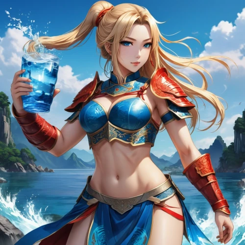 nami,agua de valencia,female warrior,water fight,water winner,water cup,elza,water-the sword lily,elsa,water liles,water,tiber riven,kinara,water rose,water wild,water police,mar,symetra,water bottle,yang,Illustration,Japanese style,Japanese Style 03