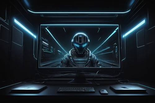 computer room,barebone computer,cyber,cyberspace,echo,cg artwork,computer,computer art,random access memory,sci fiction illustration,sci fi surgery room,neon human resources,desktop computer,cybernetics,scifi,computer workstation,man with a computer,computer screen,digital compositing,spaceship space,Illustration,Realistic Fantasy,Realistic Fantasy 17