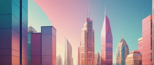 skyscrapers,cityscape,city blocks,city skyline,futuristic landscape,colorful city,dubai,metropolis,skyscraper,tall buildings,panoramical,urban towers,art deco background,city buildings,cities,gradient effect,city scape,background vector,skyline,metropolises,Photography,General,Cinematic