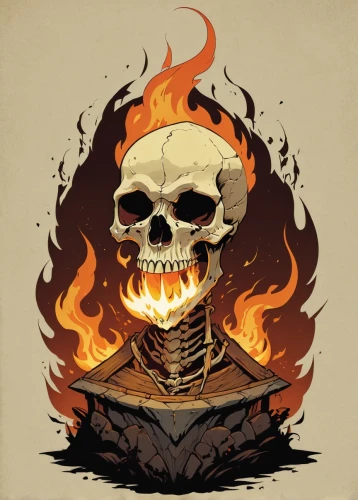 skull illustration,skull drawing,skull bones,skull rowing,skulls and,burned out,inflammable,flickering flame,scull,death's head,burning torch,burning earth,vintage skeleton,skull allover,fire-eater,fire logo,flammable,burnt pages,autumn icon,scorched earth,Illustration,Children,Children 04