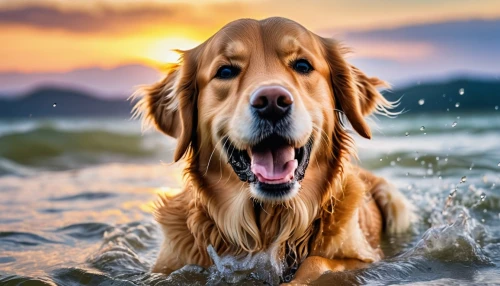 dog in the water,golden retriever,water dog,golden retriver,beach dog,retriever,stray dog on beach,dog photography,cheerful dog,dog-photography,pet vitamins & supplements,nova scotia duck tolling retriever,blonde dog,golden retriever puppy,sea water splash,otterhound,animal photography,splashing,beach background,dog pure-breed,Photography,General,Realistic