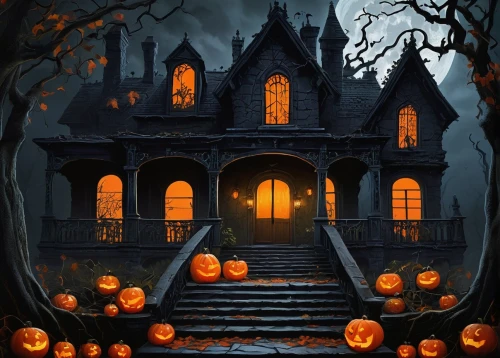 halloween background,halloween poster,halloween illustration,halloween wallpaper,halloween scene,the haunted house,witch's house,haunted house,halloween and horror,jack-o'-lanterns,jack-o-lanterns,halloween decoration,jack o'lantern,halloween decor,witch house,halloween ghosts,halloween pumpkin gifts,jack o lantern,halloween border,halloween night,Art,Artistic Painting,Artistic Painting 29