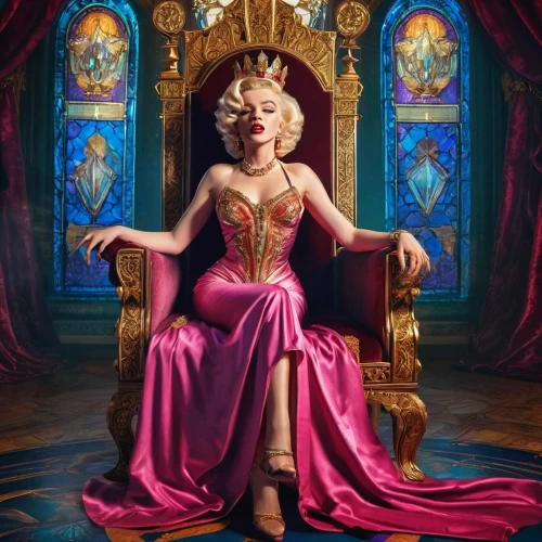 cinderella,elsa,queen of hearts,the throne,merilyn monroe,queen,madonna,regal,marylyn monroe - female,throne,queen cage,queen s,maraschino,marilyn,queen crown,la violetta,fantasy portrait,rapunzel,mamie van doren,elizabeth ii,Conceptual Art,Sci-Fi,Sci-Fi 27