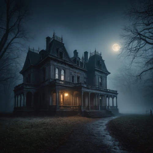 the haunted house,haunted house,creepy house,witch's house,witch house,lonely house,house silhouette,ghost castle,victorian house,haunted castle,haunted,abandoned house,victorian,the house,doll's house,house in the forest,ancient house,halloween and horror,old house,the threshold of the house,Photography,General,Fantasy