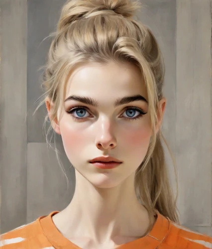 girl portrait,portrait of a girl,digital painting,clementine,young woman,girl drawing,world digital painting,mystical portrait of a girl,portrait background,fantasy portrait,illustrator,girl studying,face portrait,girl in a long,vector girl,the girl's face,artist portrait,woman face,digital art,girl with bread-and-butter,Digital Art,Impressionism
