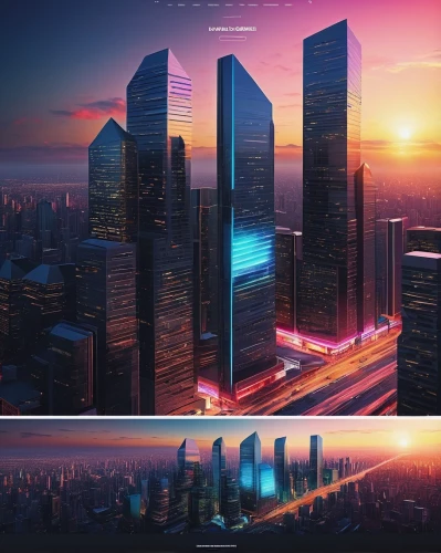 skyscrapers,city cities,skyscapers,urban towers,futuristic architecture,sky space concept,international towers,city buildings,cities,tall buildings,wuhan''s virus,moscow city,city skyline,shenyang,high-rises,metropolises,skyline,futuristic landscape,tianjin,buildings,Illustration,Realistic Fantasy,Realistic Fantasy 22