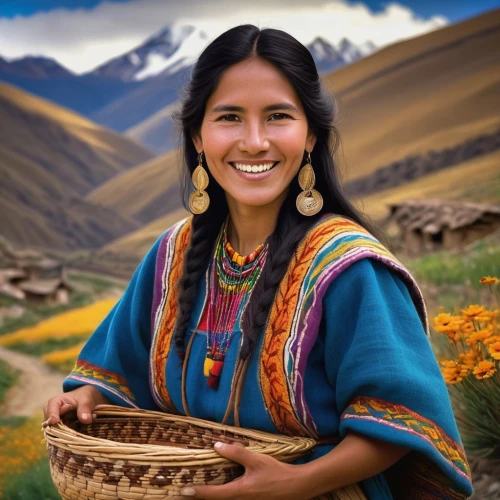 peruvian women,pachamama,indian woman,nomadic people,peru,peru i,marvel of peru,incas,collared inca,tibetan,native american,american indian,inca,vietnamese woman,tibet,indigenous culture,indian girl,the american indian,inca dove,bolivia,Illustration,Realistic Fantasy,Realistic Fantasy 41