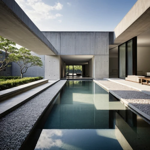 exposed concrete,japanese architecture,concrete slabs,archidaily,modern architecture,concrete construction,modern house,landscape design sydney,concrete blocks,dunes house,concrete,asian architecture,infinity swimming pool,corten steel,landscape designers sydney,pool house,residential house,concrete ceiling,reinforced concrete,zen garden