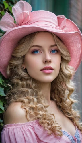 pink hat,girl wearing hat,ladies hat,women's hat,the hat-female,beautiful bonnet,woman's hat,the hat of the woman,hat womens,victorian lady,southern belle,peach rose,womans seaside hat,portrait photography,pink beauty,barbie,realdoll,countrygirl,hat,portrait photographers,Art,Classical Oil Painting,Classical Oil Painting 18
