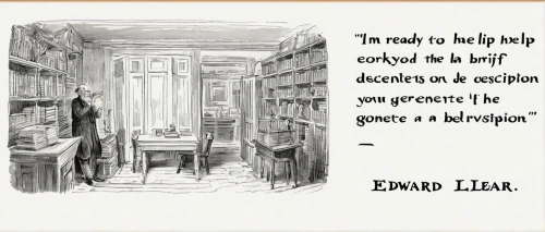 edward lear,bookshop,bookshelves,literacy,bookplate,bookselling,books,bookstore,the local administration of mastery,clerk,bookcase,readers,homeopathy,the books,old books,physician,pharmacy,shelves,donations,tea and books,Illustration,Black and White,Black and White 29
