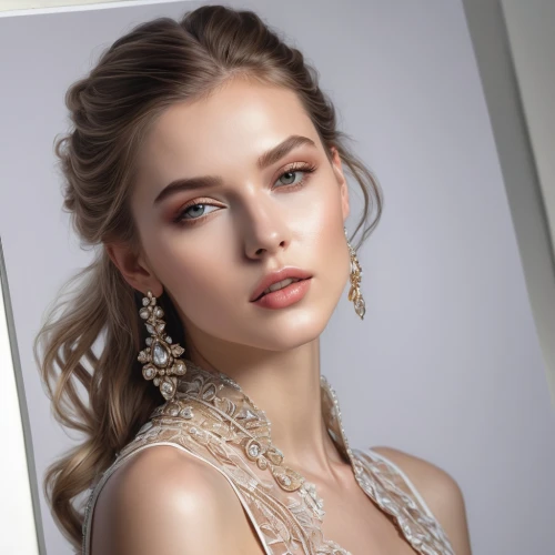 bridal jewelry,bridal accessory,jewelry,retouching,bridal clothing,earrings,jeweled,diamond jewelry,romantic look,jewelry florets,earring,jewellery,beauty face skin,vintage makeup,love pearls,gold jewelry,filigree,women's accessories,princess' earring,retouch,Photography,General,Natural