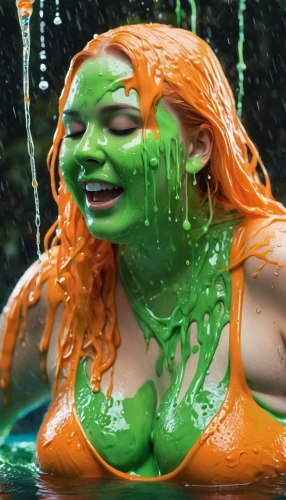 slime,patrol,green skin,poison ivy,three-lobed slime,green bubbles,wet,green,cleanup,hulk,green oranges,green water,incredible hulk,orangina,avenger hulk hero,green waterfall,jello,green tangerine,algae,wet girl,Conceptual Art,Graffiti Art,Graffiti Art 08