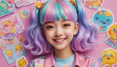 harajuku,sujeonggwa,kawaii girl,anime 3d,japanese kawaii,kawaii,anime girl,tiktok icon,jokbal,naginatajutsu,doll's facial features,anime cartoon,songpyeon,cute cartoon character,candy island girl,korean won,jangdokdae,korea,unicorn background,paeonie,Illustration,Realistic Fantasy,Realistic Fantasy 33