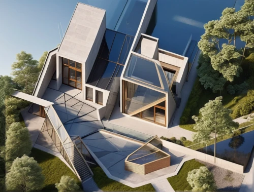 cubic house,modern architecture,modern house,3d rendering,dunes house,futuristic architecture,cube stilt houses,folding roof,archidaily,cube house,roof landscape,inverted cottage,eco-construction,contemporary,sky apartment,frame house,sky space concept,japanese architecture,residential house,jewelry（architecture）,Photography,General,Realistic