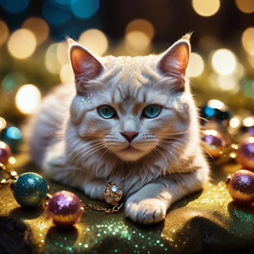 christmas cat,christmas animals,christmas photo,christmas picture,christmasbackground,blue eyes cat,christmas pictures,christmas background,cute cat,holiday ornament,cat with blue eyes,christmas motif,christmas wallpaper,siberian cat,baubles,birman,gold foil christmas,cat vector,bauble,turkish angora,Photography,General,Cinematic