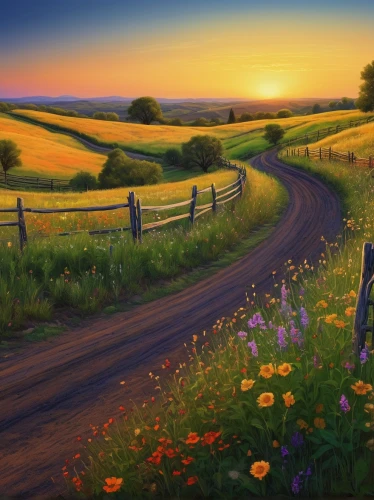 meadow landscape,landscape background,blooming field,meadow in pastel,rural landscape,flower field,springtime background,field of flowers,sunflower field,country road,flowers field,summer meadow,home landscape,flower meadow,countryside,meadow rues,yellow grass,spring background,summer evening,daffodil field,Illustration,Black and White,Black and White 28