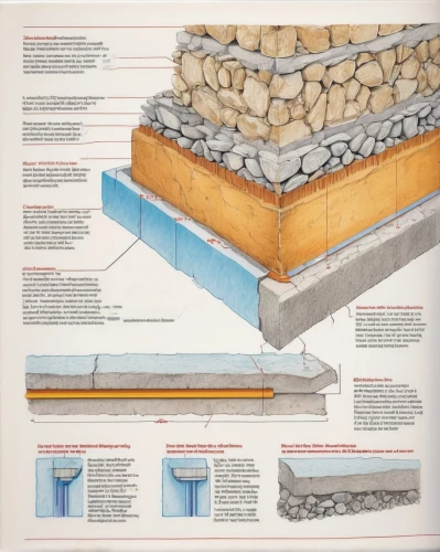 building materials,reinforced concrete,thermal insulation,structural plaster,building material,limestone wall,concrete construction,stonework,building insulation,brick-laying,construction material,cross sections,rock walls,wall stone,stone blocks,geology,sandstone wall,glacial till,concrete slabs,geological,Unique,Design,Infographics