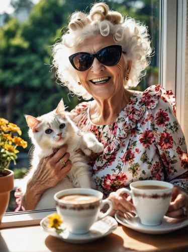 care for the elderly,woman drinking coffee,elderly lady,elderly people,elderly person,elderly,senior citizen,vision care,respect the elderly,pensioner,café au lait,cat coffee,pensioners,old age,retirement home,older person,kopi luwak,retirement,cat drinking tea,nursing home,Photography,General,Realistic