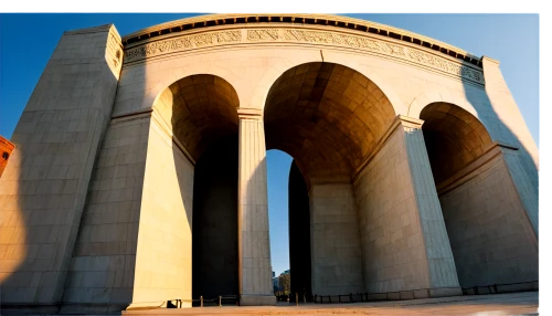 triumphal arch,arc de triomphe,national monument,jefferson monument,doric columns,monumental,monument protection,pointed arch,world war ii memorial,three pillars,arco,wwii memorial,monuments,three centered arch,lincoln monument,round arch,world war i memorial,marine corps memorial,arch,anzac,Art,Classical Oil Painting,Classical Oil Painting 27