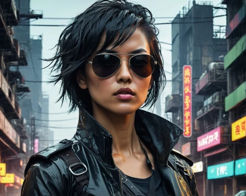 cyberpunk,yukio,noodle image,hong,world digital painting,asian vision,kowloon,asian woman,asia,sci fiction illustration,kojima,hong kong,noodle,janome chow,cyber glasses,shanghai,vector girl,hk,ray-ban,city ​​portrait,Conceptual Art,Sci-Fi,Sci-Fi 11