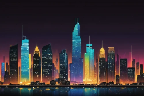 dubai,doha,cityscape,wallpaper dubai,city skyline,colorful city,skyline,city at night,fantasy city,burj khalifa,burj,uae,city cities,urban towers,cities,skyscrapers,shanghai,evening city,dubai marina,dhabi,Illustration,Paper based,Paper Based 23