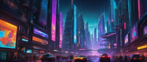 cyberpunk,colorful city,cityscape,futuristic landscape,fantasy city,metropolis,city at night,futuristic,city lights,dystopian,shanghai,transistor,evening city,tokyo city,shinjuku,city,the city,harbour city,urban,city highway,Art,Classical Oil Painting,Classical Oil Painting 30