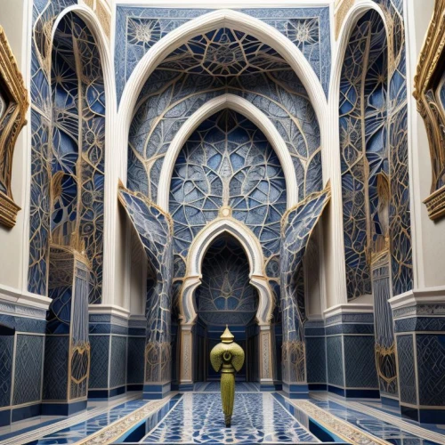 the hassan ii mosque,alcazar of seville,iranian architecture,marble palace,spanish tile,sheihk zayed mosque,persian architecture,ornate room,mausoleum,moroccan pattern,hassan 2 mosque,floor fountain,islamic architectural,baptistery,blue mosque,islamic pattern,alabaster mosque,tiled wall,royal interior,king abdullah i mosque