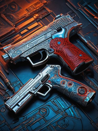 red and blue,revolvers,pistols,red blue wallpaper,m9,weapons,handgun,vintage pistol,laser guns,combat pistol shooting,gun,day of the dead icons,guns,vector,laser tag,firearms,smith and wesson,heat guns,duo,turbographx-16,Illustration,Realistic Fantasy,Realistic Fantasy 31