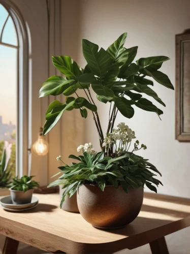 ikebana,house plants,houseplant,money plant,indoor plant,potted plants,potted plant,wooden flower pot,green plants,3d rendering,hanging plants,3d model,terracotta flower pot,flower bowl,dark green plant,visual effect lighting,green plant,botanical frame,3d render,garden pot,Conceptual Art,Oil color,Oil Color 04