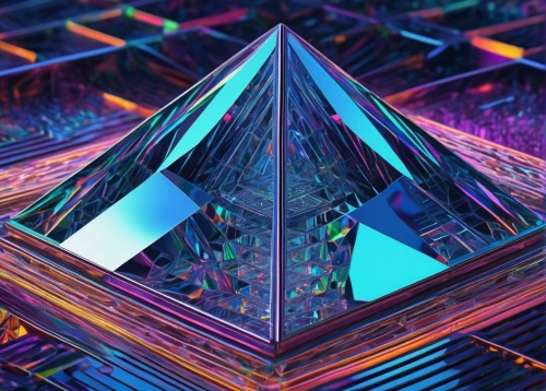 prism,glass pyramid,prism ball,ethereum logo,prismatic,triangles background,dimensional,cube surface,triangular,faceted diamond,pyramid,polygonal,bismuth,kaleidoscope art,pyramids,kaleidoscope,diamond background,kaleidoscopic,bismuth crystal,cubic,Illustration,Realistic Fantasy,Realistic Fantasy 11