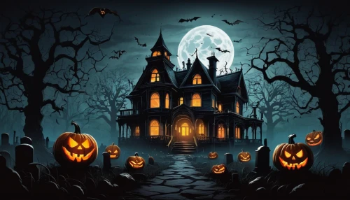 halloween background,halloween illustration,halloween poster,the haunted house,witch's house,halloween wallpaper,halloween and horror,witch house,halloween scene,haunted house,halloween vector character,halloween pumpkin gifts,halloween border,halloween icons,halloween night,halloweenchallenge,halloween travel trailer,haunted castle,halloween ghosts,halloween banner,Illustration,American Style,American Style 06