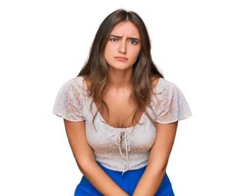 girl on a white background,depressed woman,girl sitting,woman sitting,worried girl,stressed woman,anxiety disorder,girl in t-shirt,women's clothing,scared woman,self hypnosis,women clothes,portrait background,transparent background,incontinence aid,shoulder pain,management of hair loss,female model,woman thinking,girl in a long,Photography,General,Cinematic
