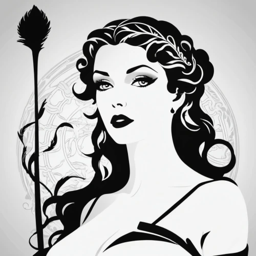 art deco woman,retro pin up girl,pin up girl,pin-up girl,pinup girl,valentine pin up,pin ups,pin up,retro 1950's clip art,retro pin up girls,valentine day's pin up,pin-up,paris clip art,art deco background,horoscope libra,pin up girls,fashion illustration,pin-up girls,femme fatale,pin-up model,Illustration,Black and White,Black and White 33