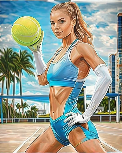 sports girl,woman playing tennis,beach volleyball,handball player,tennis player,volleyball player,volleyball,women's handball,pickleball,wall & ball sports,net sports,tennis,footvolley,netball,world digital painting,street sports,sexy athlete,playing sports,touch football (american),woman's basketball,Art,Classical Oil Painting,Classical Oil Painting 01