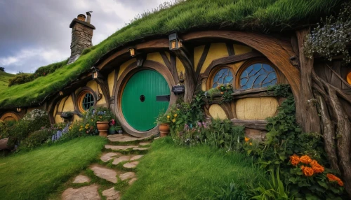 hobbiton,hobbit,fairy door,grass roof,fairy village,jrr tolkien,fairy house,crooked house,dandelion hall,a fairy tale,fairytale,fairy tale castle,green dragon,fairy tale,thatch roof,thatch roofed hose,the threshold of the house,ireland,fairy tales,children's fairy tale,Photography,General,Fantasy