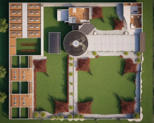 modern house,large home,house roofs,bird's-eye view,country estate,small house,japanese zen garden,mid century house,private house,farmhouse,residential house,farm house,luxury home,bird's eye view,view from above,from above,private estate,mansion,courtyard,roof landscape,Photography,General,Natural