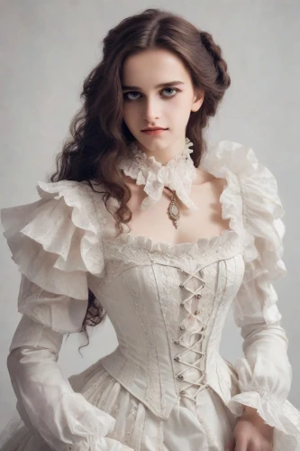 victorian lady,white rose snow queen,bridal clothing,white lady,porcelain doll,victorian style,ball gown,pale,elegant,victorian fashion,princess sofia,wedding dresses,the victorian era,wedding dress,bodice,debutante,wedding gown,bridal dress,white winter dress,white beauty,Photography,Realistic