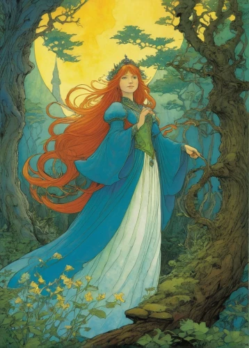 merida,fantasia,rusalka,rapunzel,fairy tale character,fae,fairy tale,cinderella,a fairy tale,fairy tales,children's fairy tale,faerie,rosa 'the fairy,fantasy woman,fairytale characters,fairytales,fairytale,fantasy picture,the enchantress,girl with tree,Illustration,Realistic Fantasy,Realistic Fantasy 04