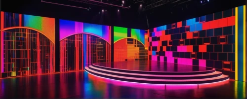stage design,scenography,television studio,stage curtain,tv test pattern,panoramical,theater curtain,theater stage,theatre stage,theatre curtains,theater curtains,vivid sydney,nbc studios,circus stage,chroma,theatre,performance hall,theater,color wall,led display,Photography,General,Realistic