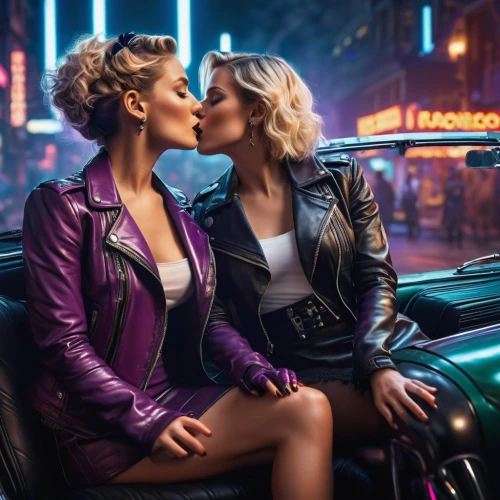 retro women,girl kiss,passengers,birds of prey-night,making out,advertising campaigns,80s,two girls,leather jacket,wallis day,retro eighties,inter-sexuality,hypersexuality,vintage girls,alfa romeo giulietta,retro diner,glbt,girlfriends,opel tigra,cosmopolitan,Photography,General,Sci-Fi